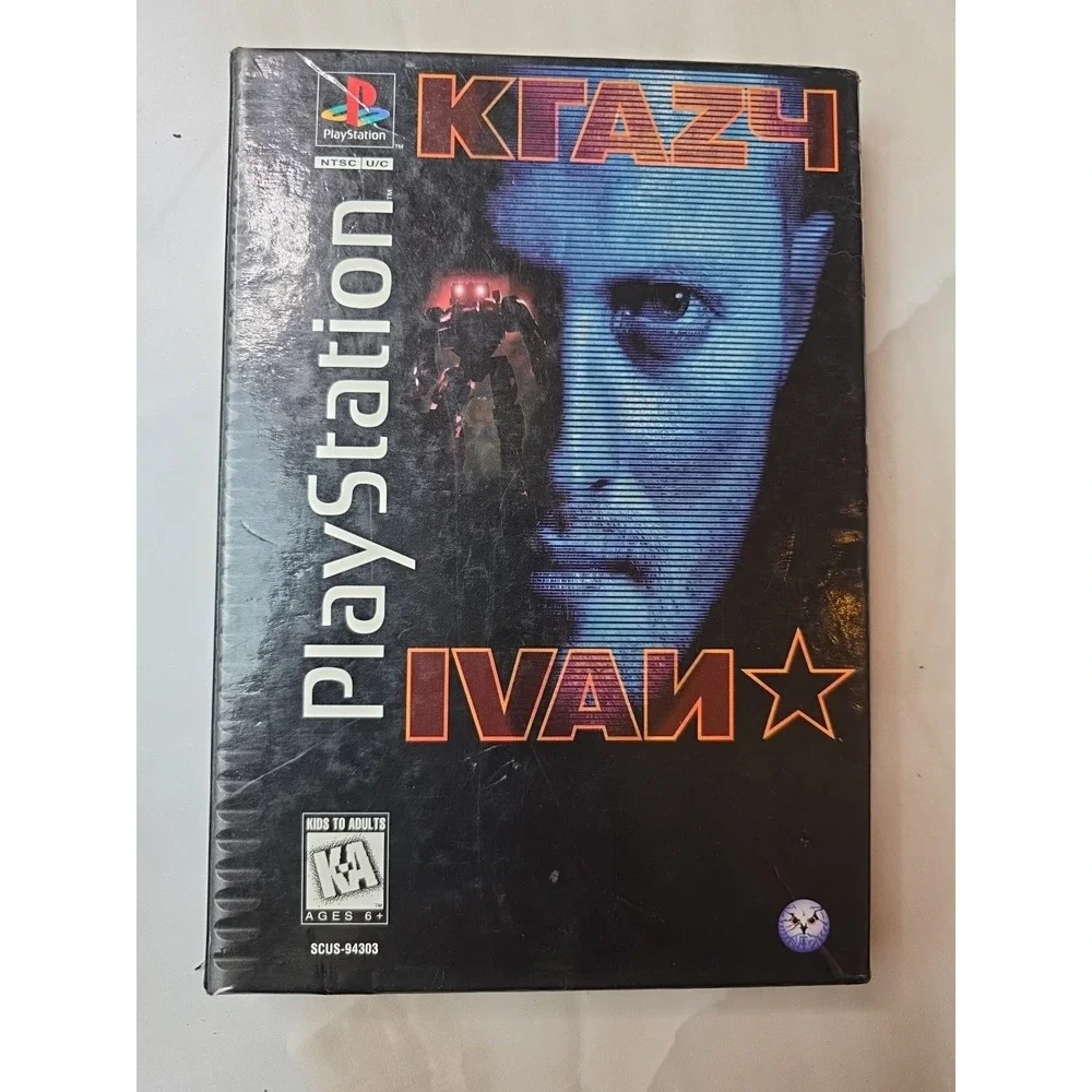 Krazy Ivan Sony PlayStation PS1 1996 Psygnosis Long Box NTSC SCUS-94303 Retro H1